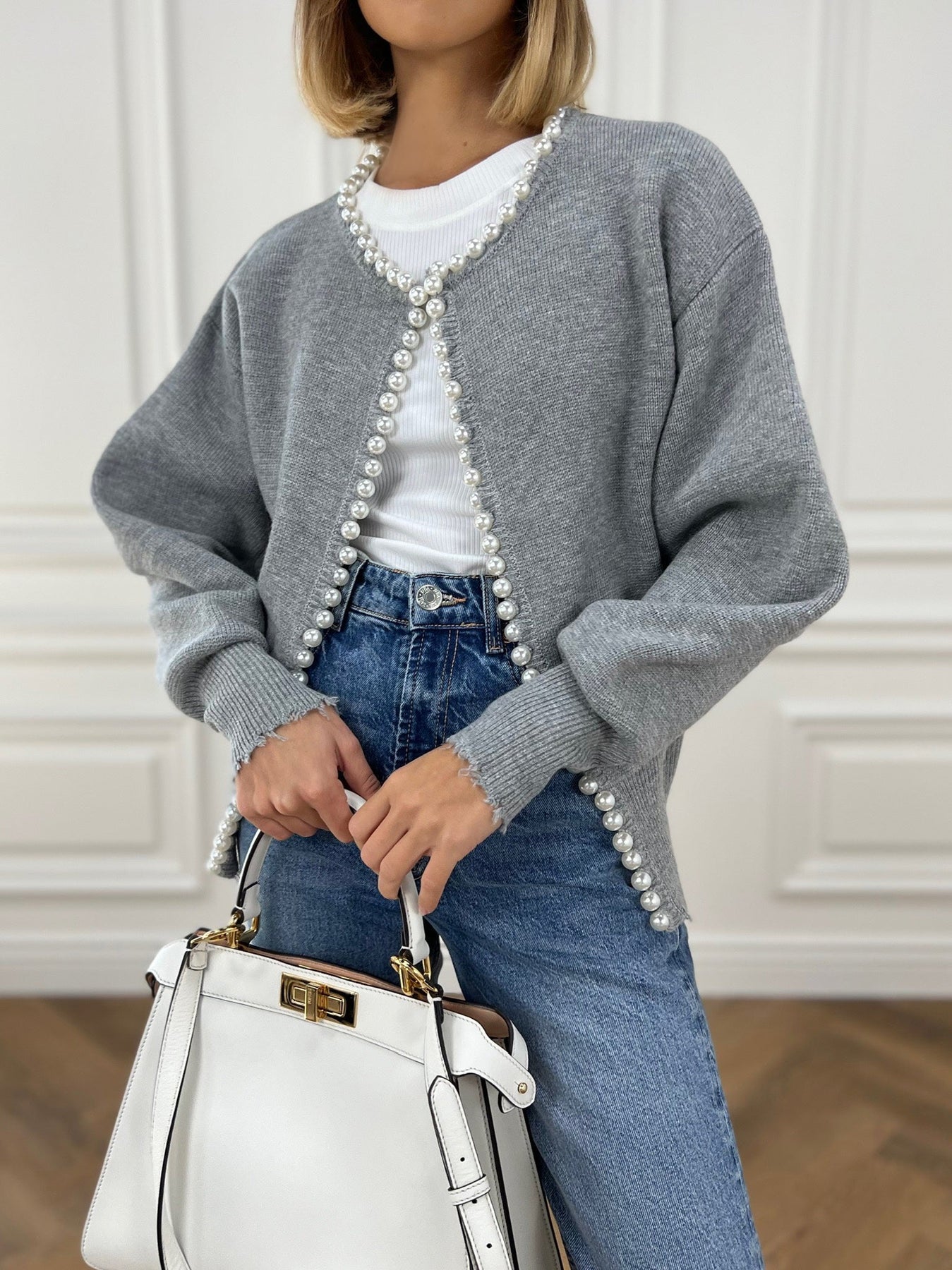 Zomer Cardigan Met Parels