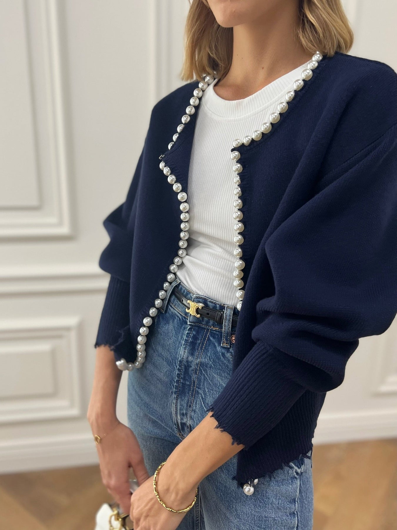 Zomer Cardigan Met Parels