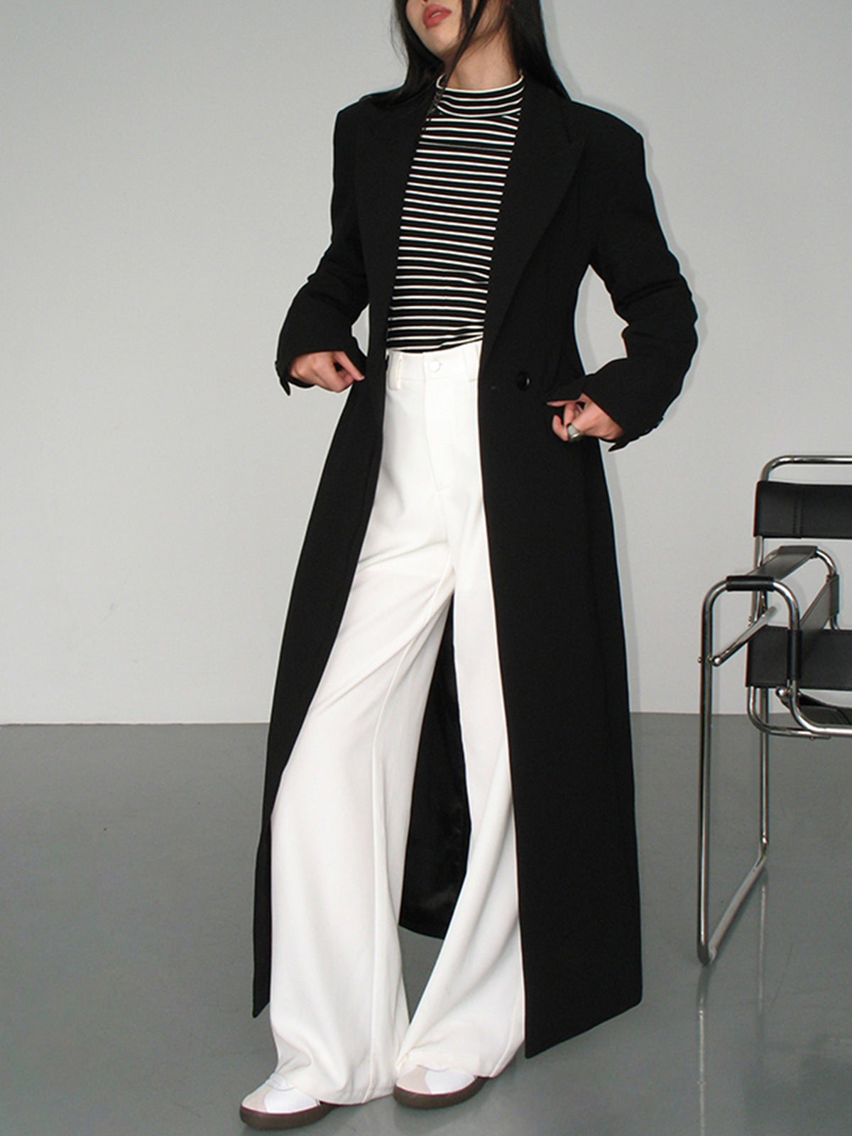 Lange Trenchcoat Jas Voor Dames - Chaveli