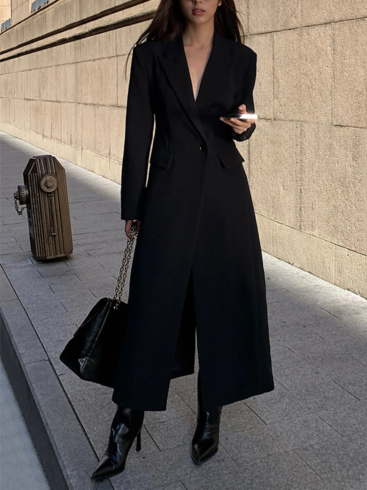 Lange Trenchcoat Jas Voor Dames - Chaveli