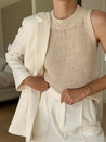 Gebreide Mouwloze Zomer Top Dames