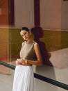 Mouwloze Ronde Hals Crop Top Dames
