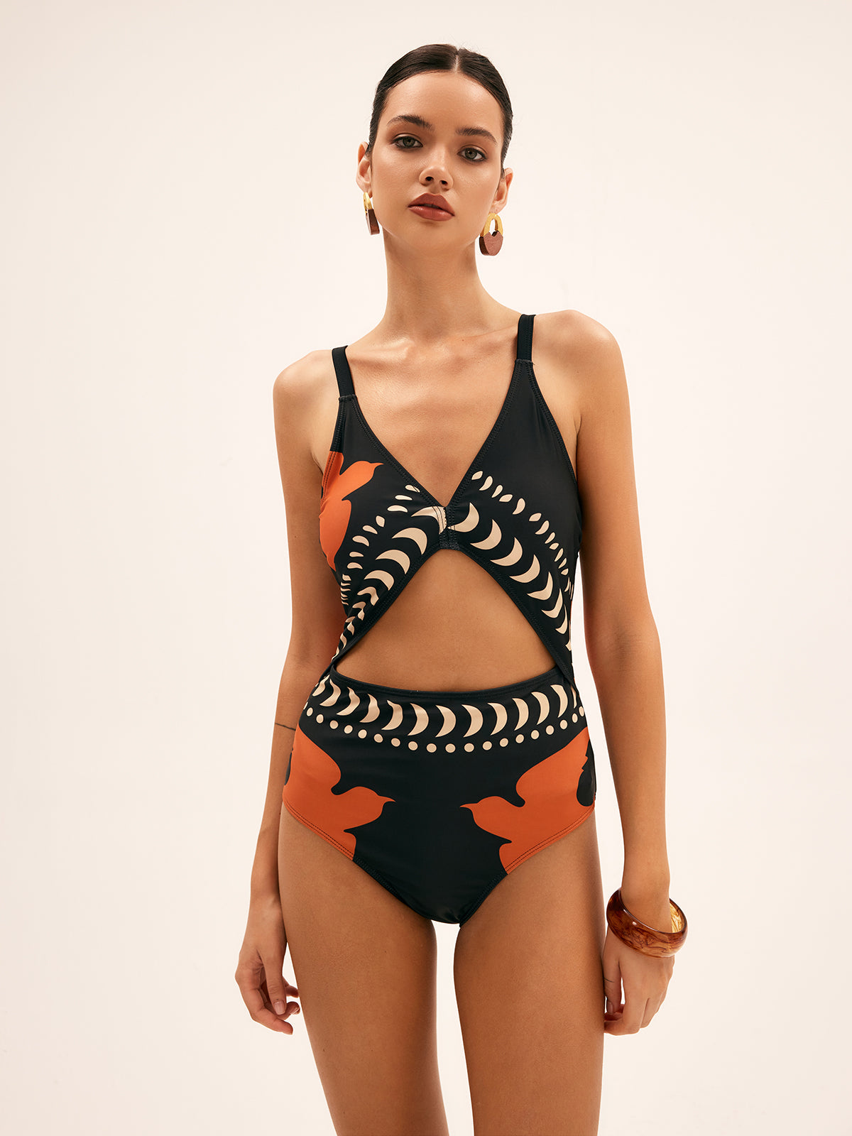 Elegant Badpak Met Print Dames