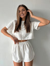 Dames 2-Delige Set Korte Broek En Top