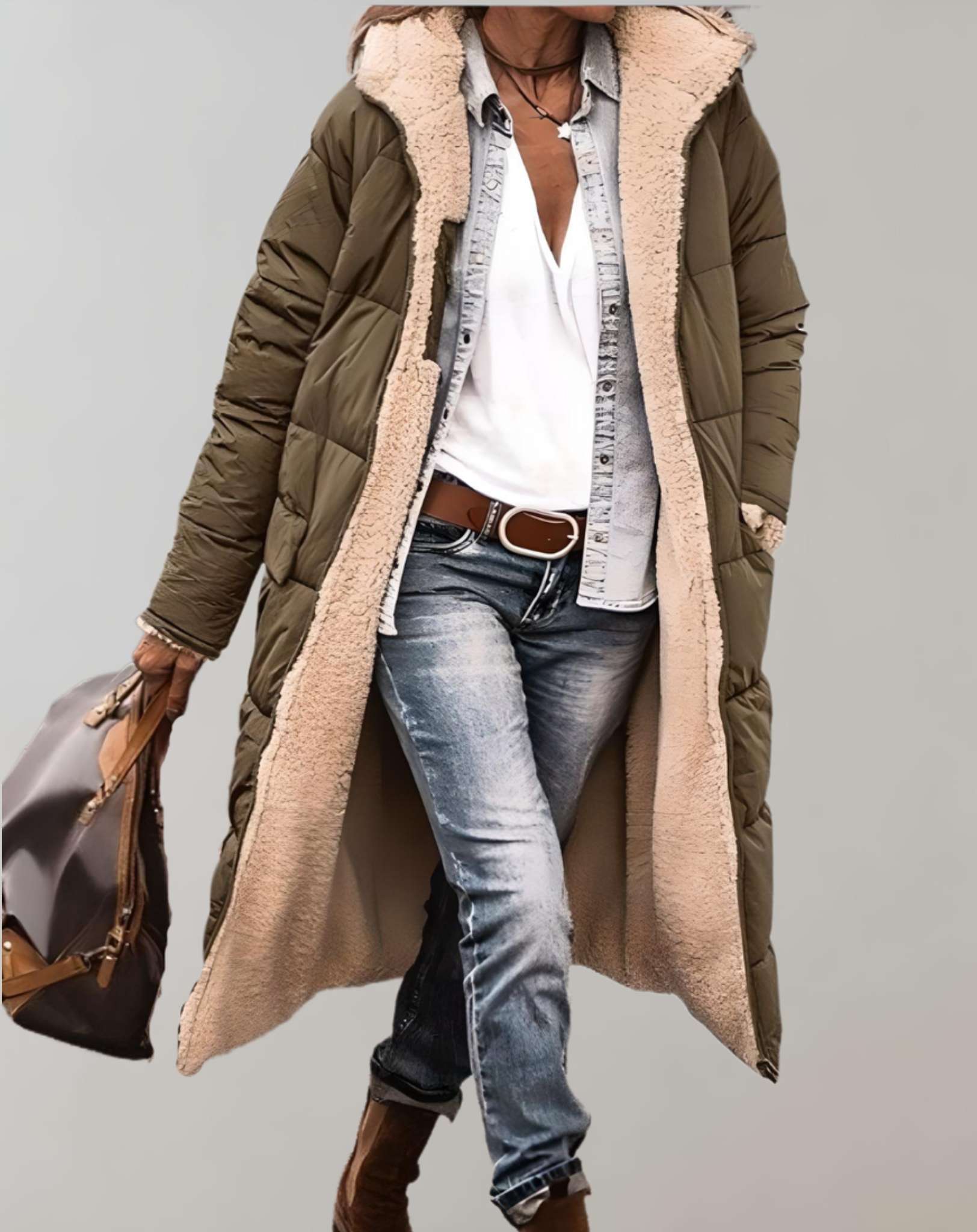 NOA - Warme Wintertrenchcoat Voor Dames