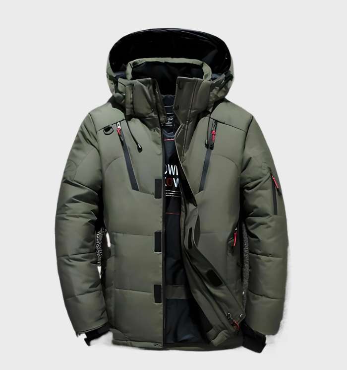 Heren Winterjas Met Capuchon En Eendendons - Nelson