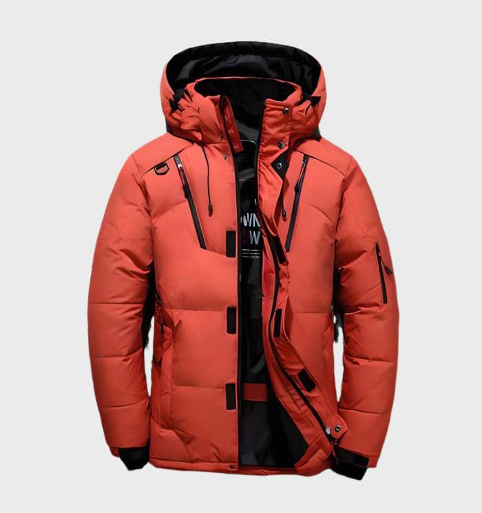 Heren Winterjas Met Capuchon En Eendendons - Nelson