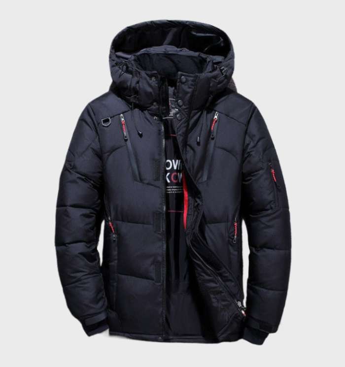 Heren Winterjas Met Capuchon En Eendendons - Nelson
