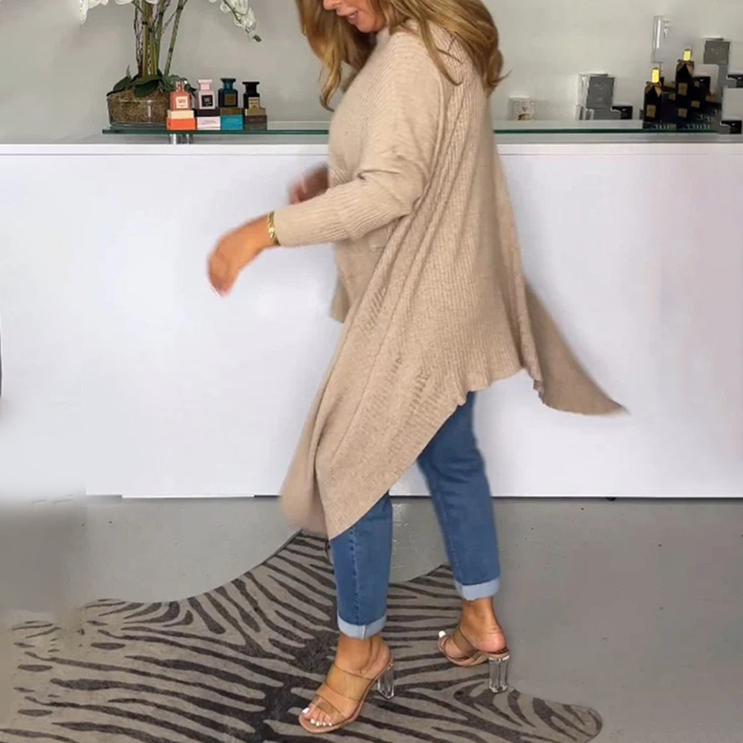 Lange Casual Dames Trui Met Col