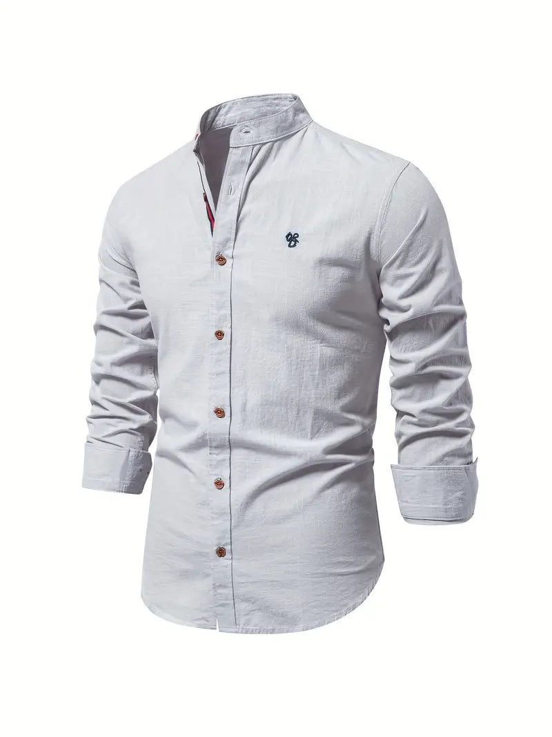 Heren Casual Spijker Blouse Lange Mouwen