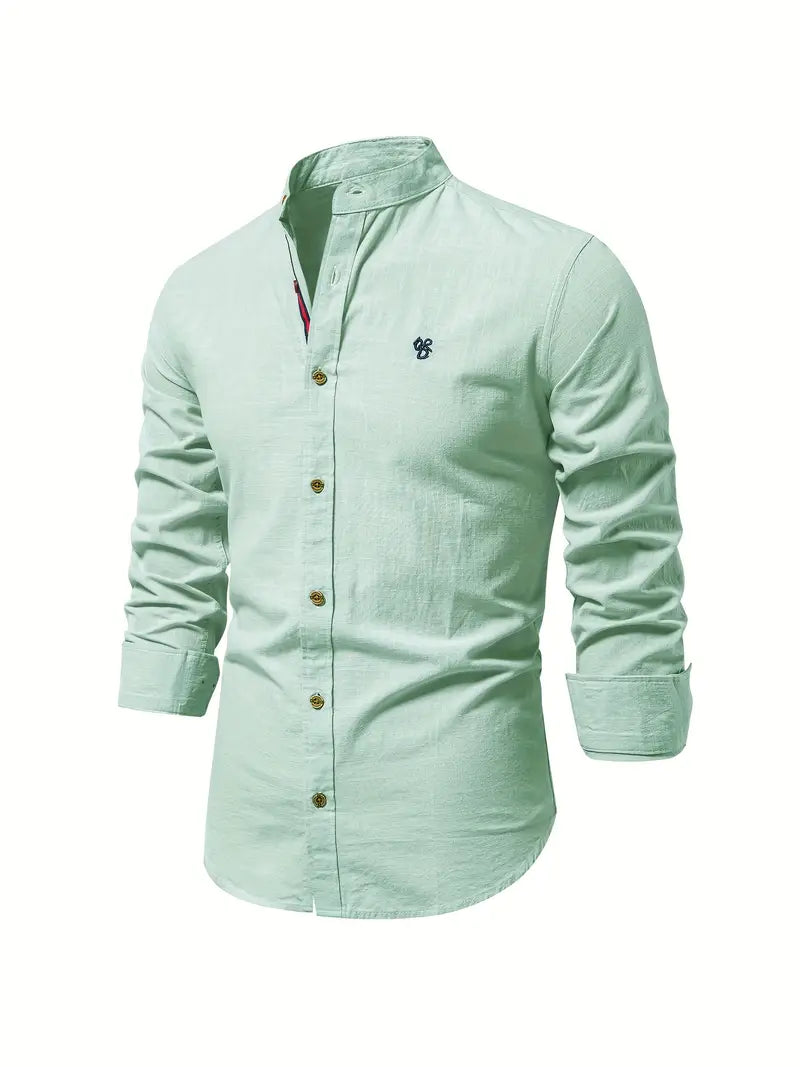 Heren Casual Spijker Blouse Lange Mouwen