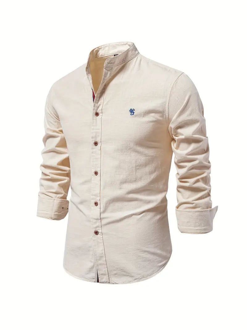 Heren Casual Spijker Blouse Lange Mouwen
