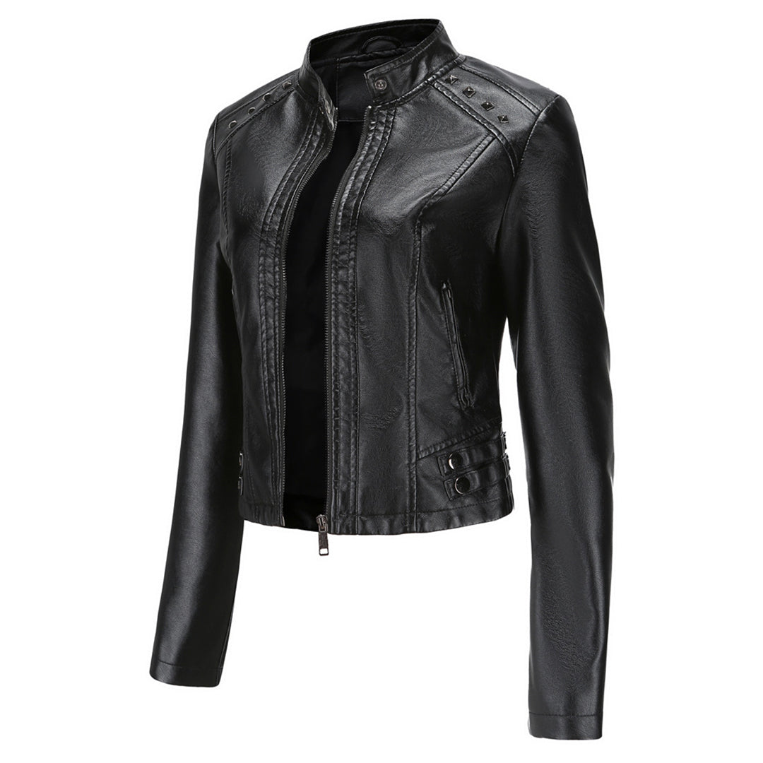 Stijlvolle Bikerjack Met Rits | Kort