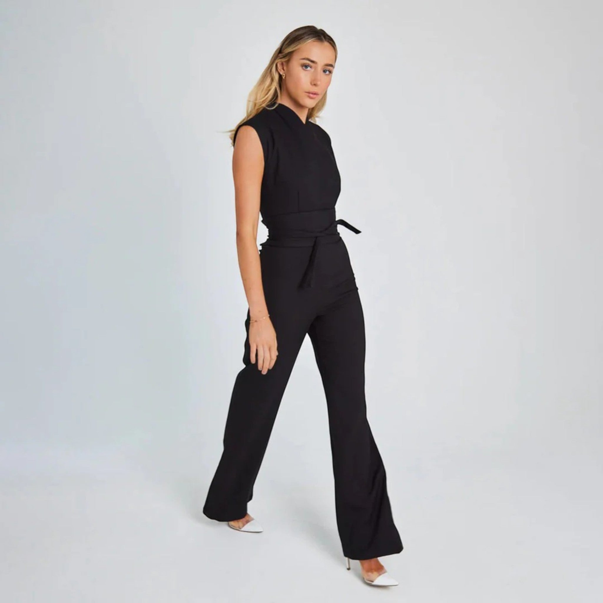 Jumpsuit Met Strikceintuur | Mouwloos