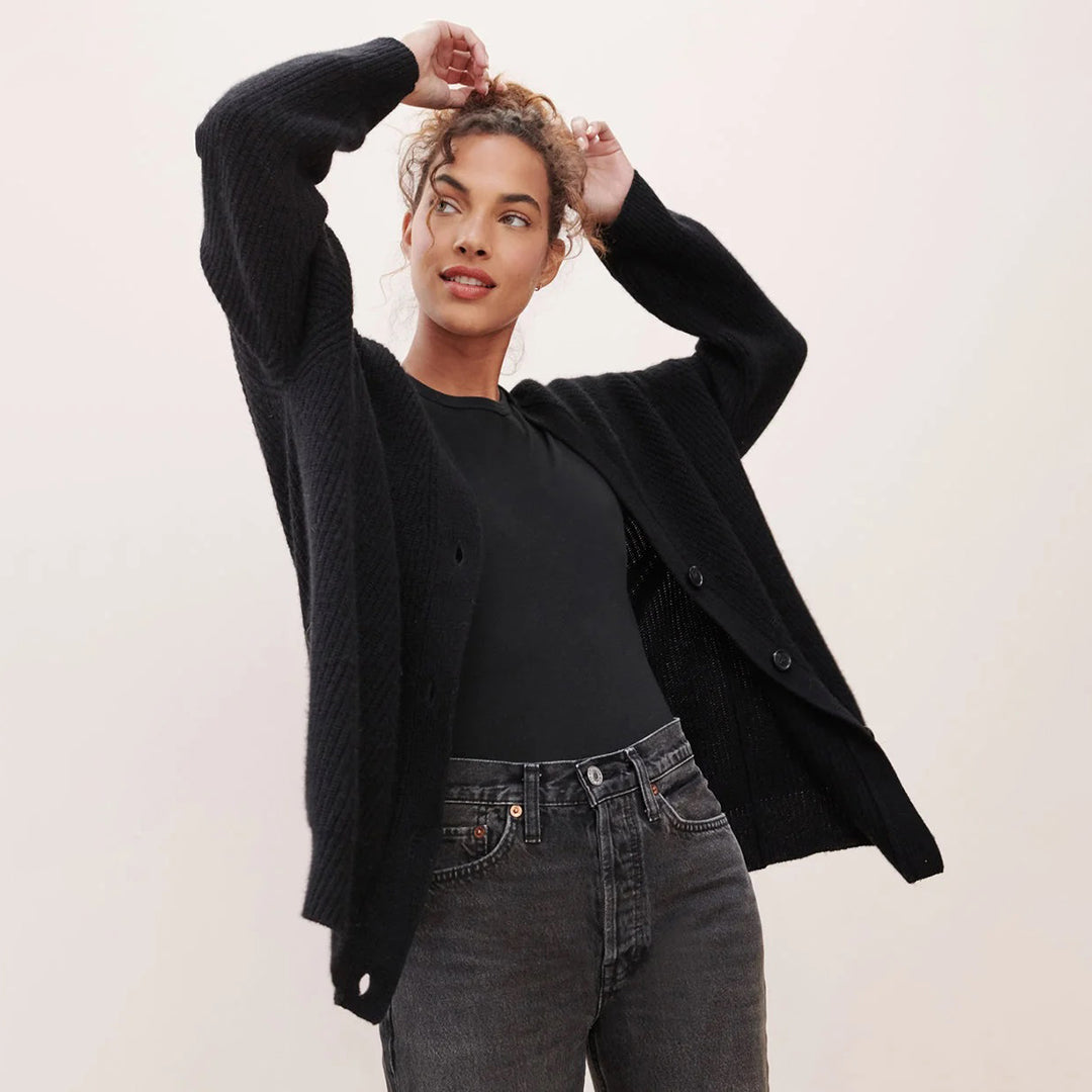 Nora - Knus Dames Vest Met Knopen