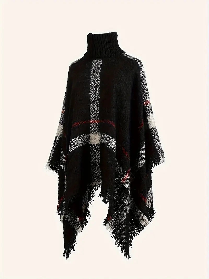 Geruite Coltrui Poncho Dames - Evora