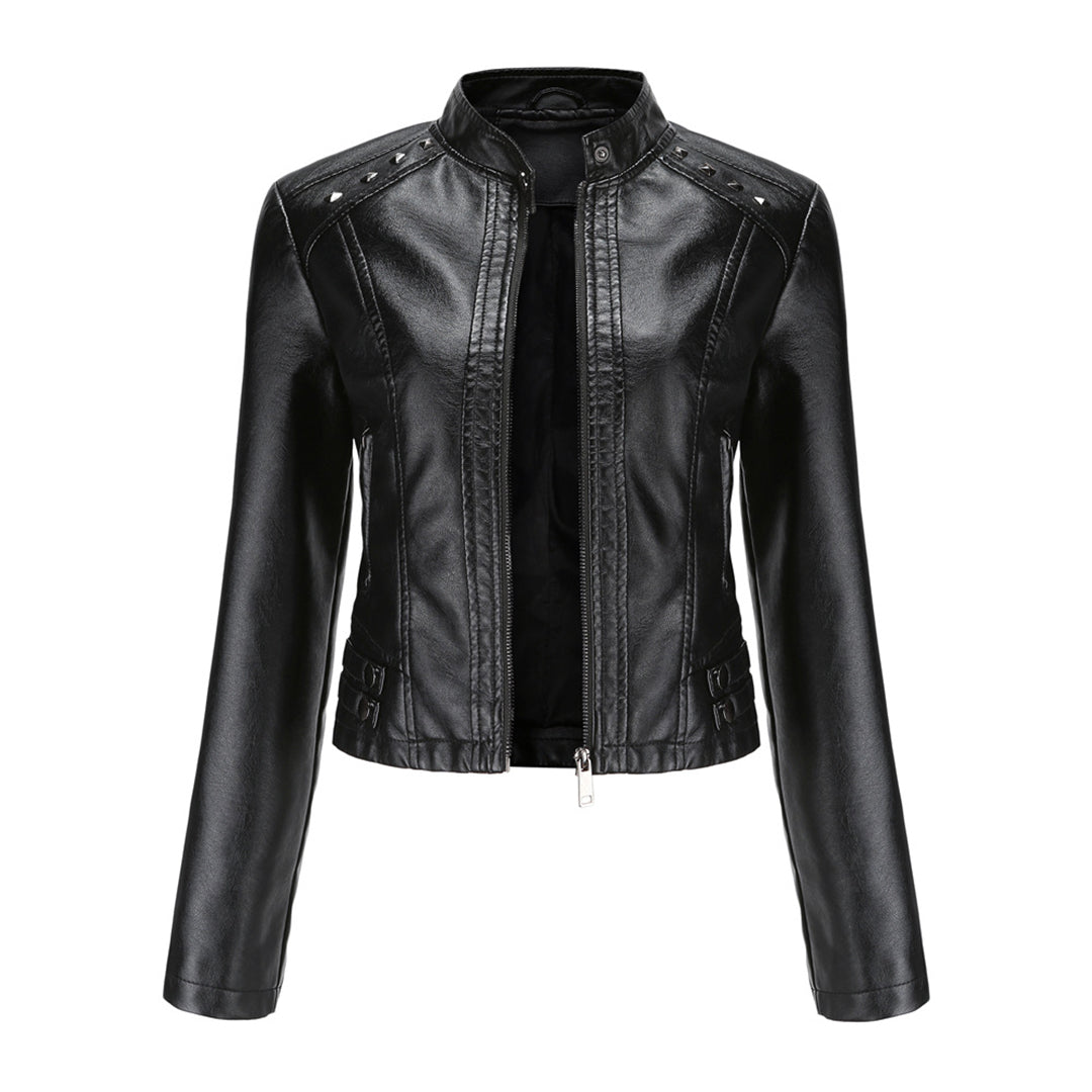 Stijlvolle Bikerjack Met Rits | Kort