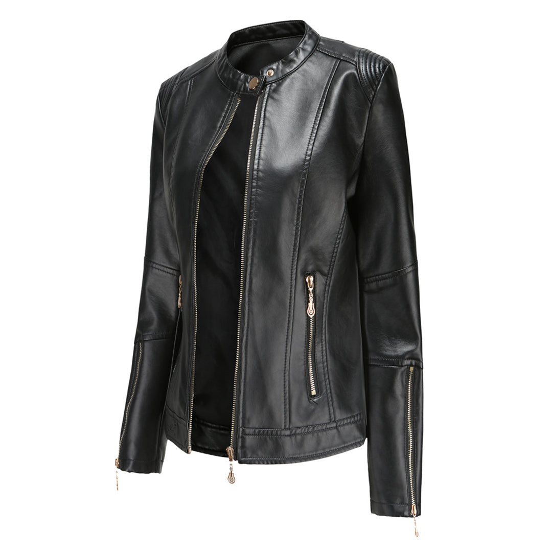 Dames Leren Motorjack | Met Rits