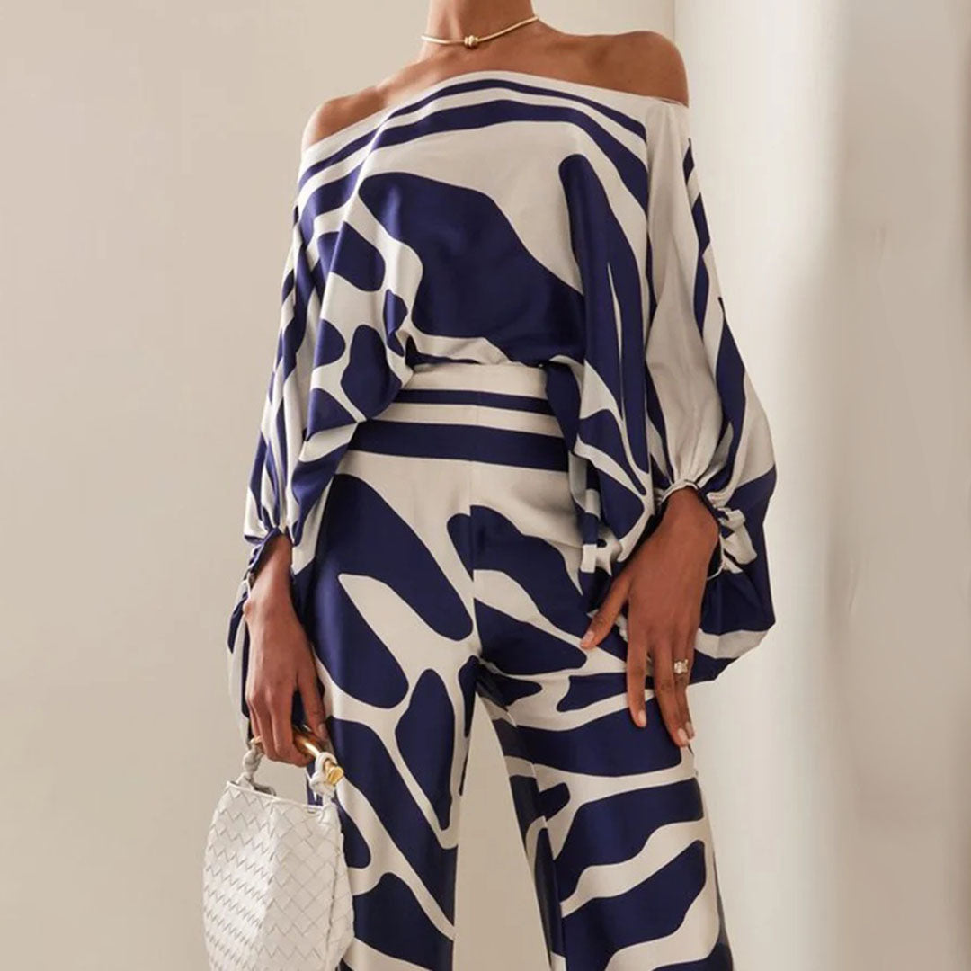 Tweedelige Satijnen Dames Set