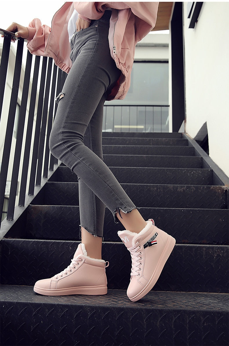 Warme Hoge Sneakers Voor Dames - Brittney
