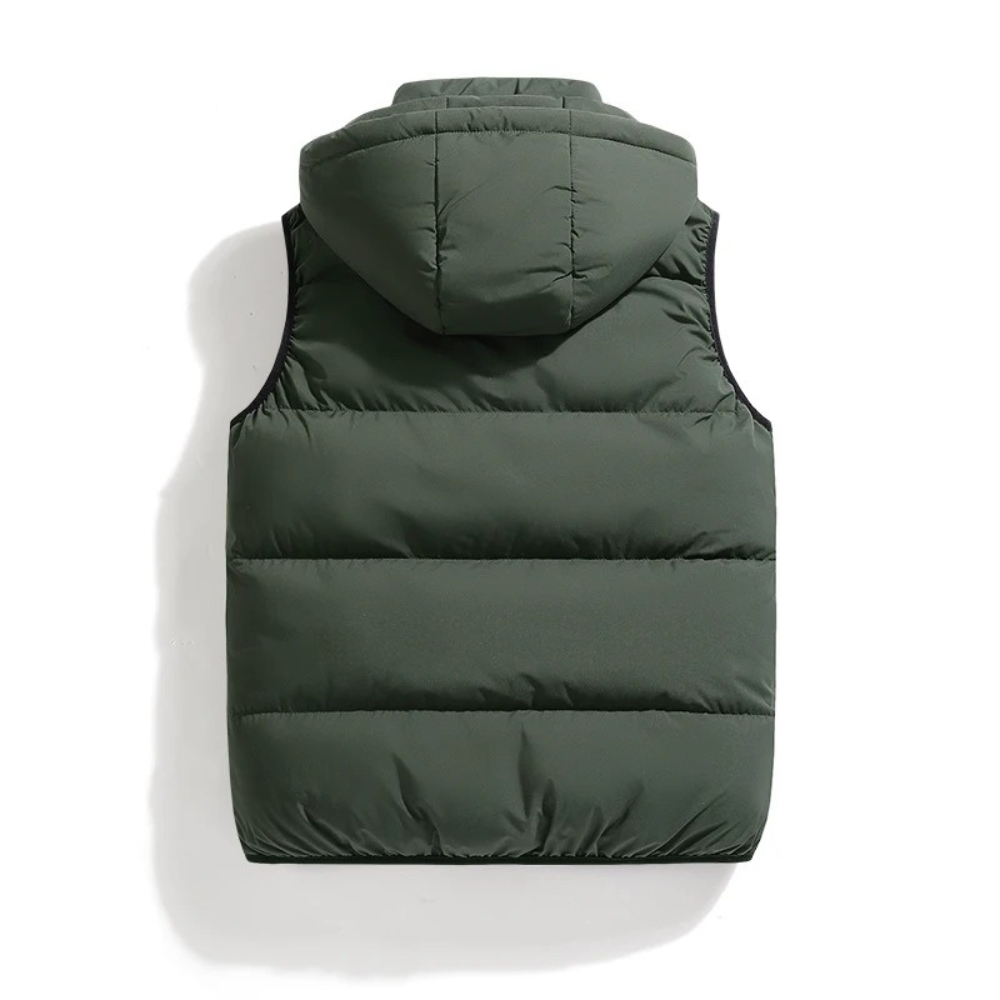 Puffer Bodywarmer Met Capuchon