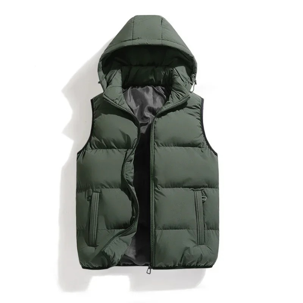 Puffer Bodywarmer Met Capuchon