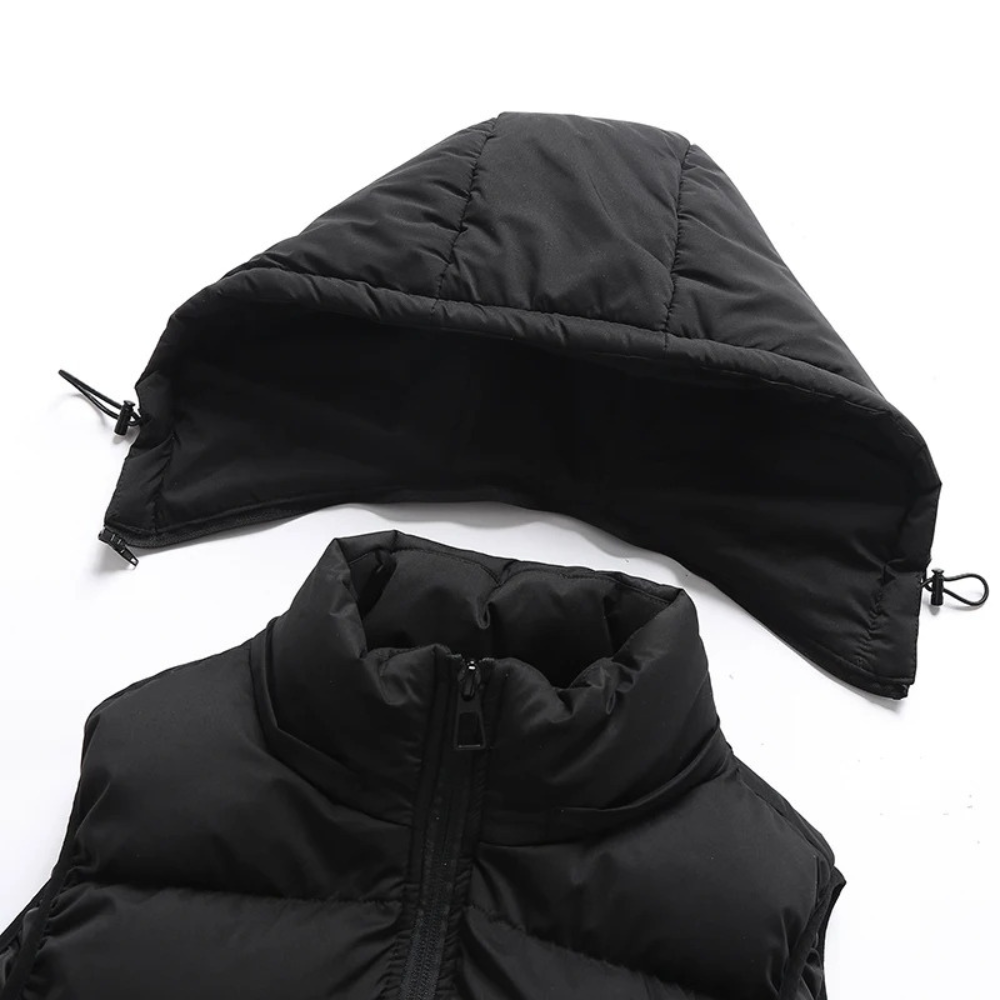 Puffer Bodywarmer Met Capuchon