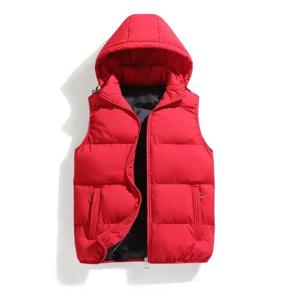 Puffer Bodywarmer Met Capuchon