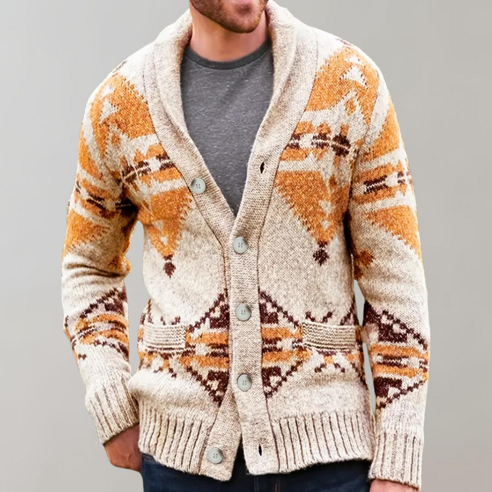 Gebreid Vintage Vest Met Knopen - Madero