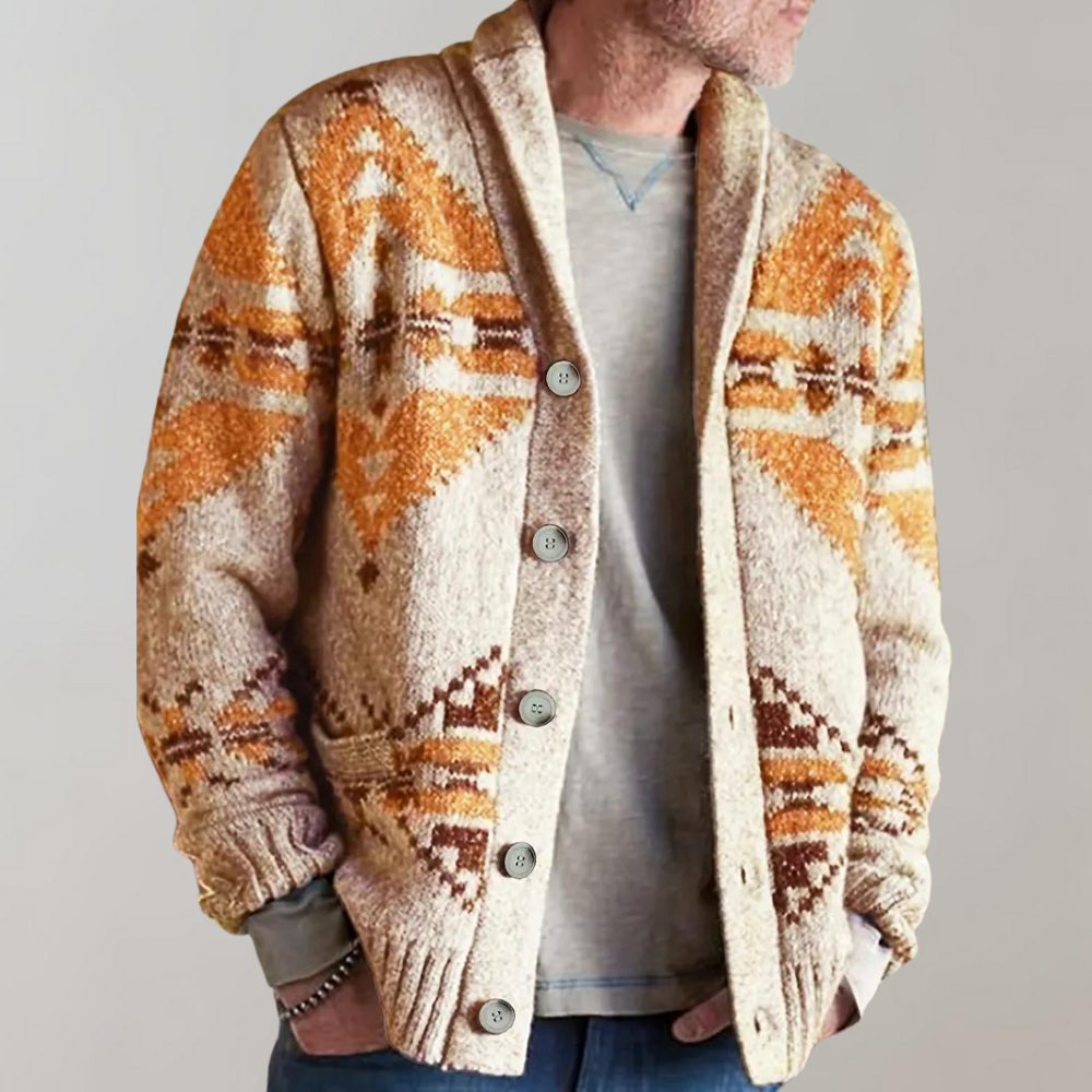 Gebreid Vintage Vest Met Knopen - Madero