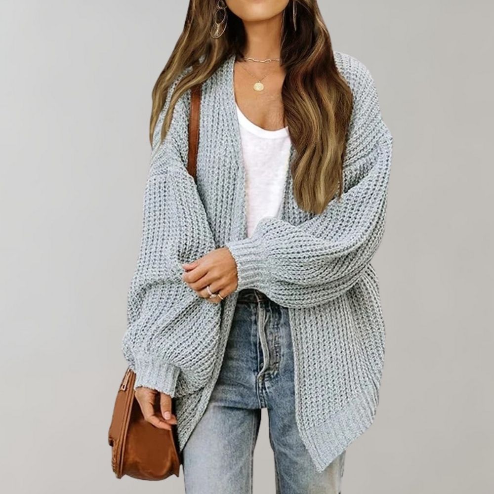 Oversized Gebreid Vest Voor Dames