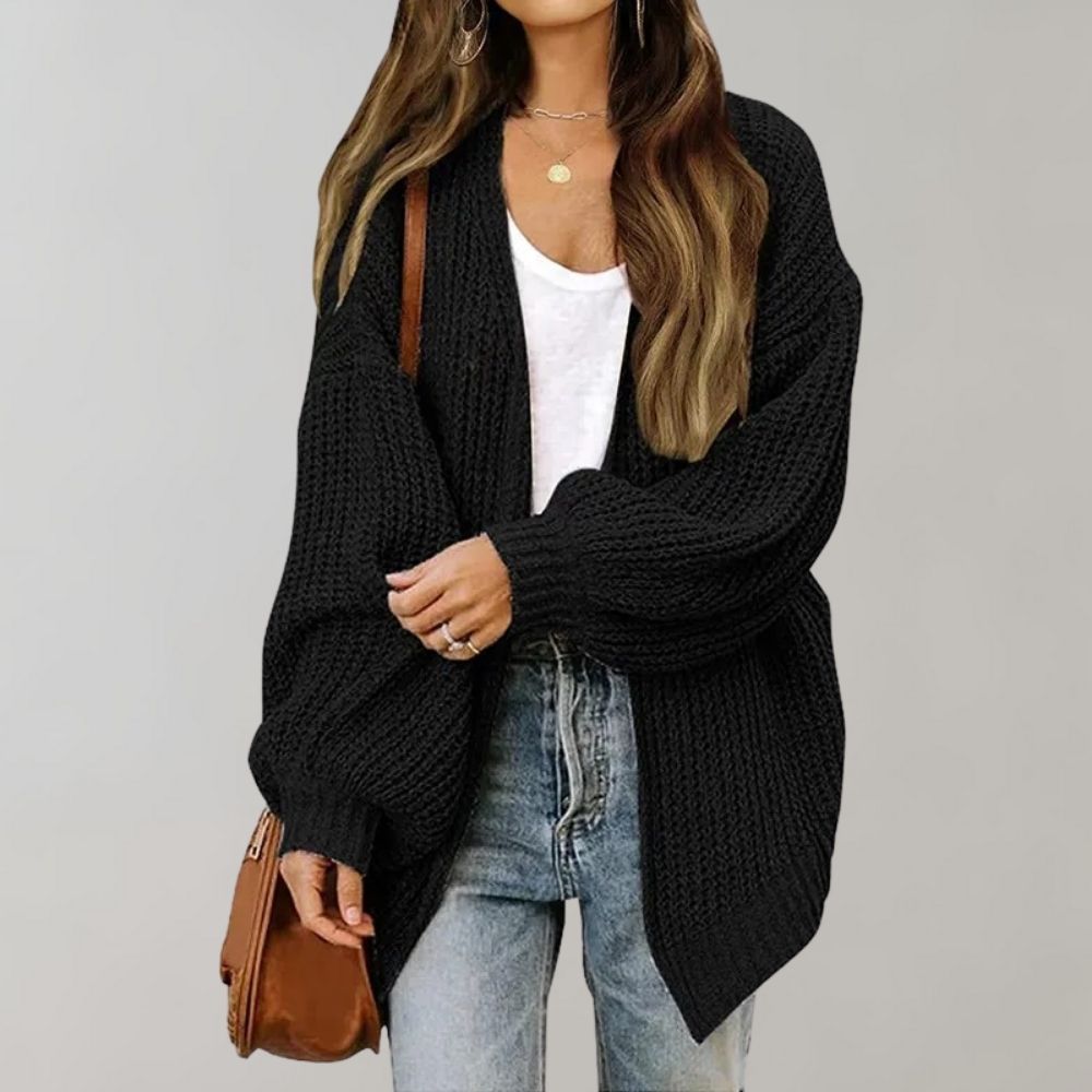 Oversized Gebreid Vest Voor Dames