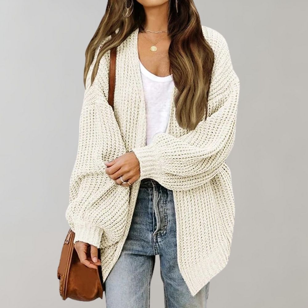 Oversized Gebreid Vest Voor Dames