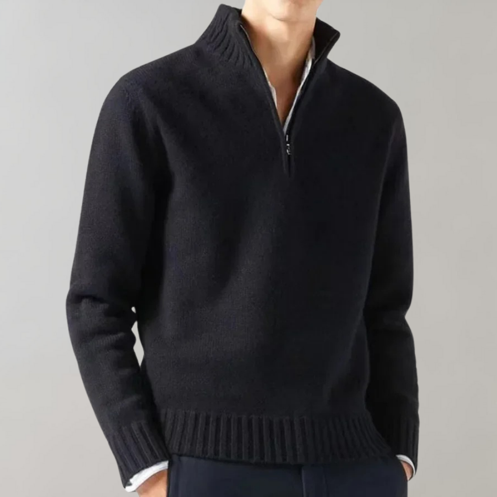 Stijlvolle Sweater met Half Zipper - Hugo