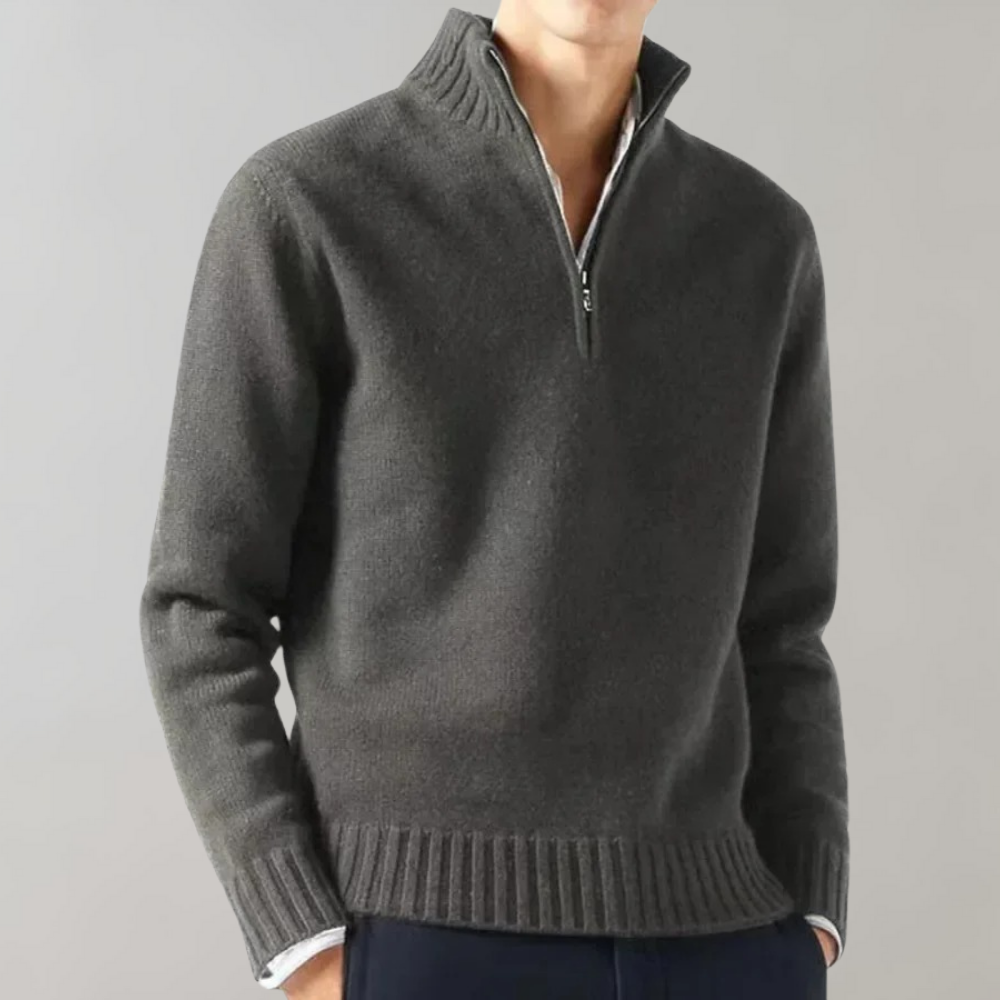 Stijlvolle Sweater met Half Zipper - Hugo