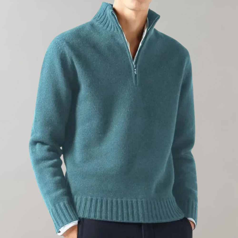 Stijlvolle Sweater met Half Zipper - Hugo