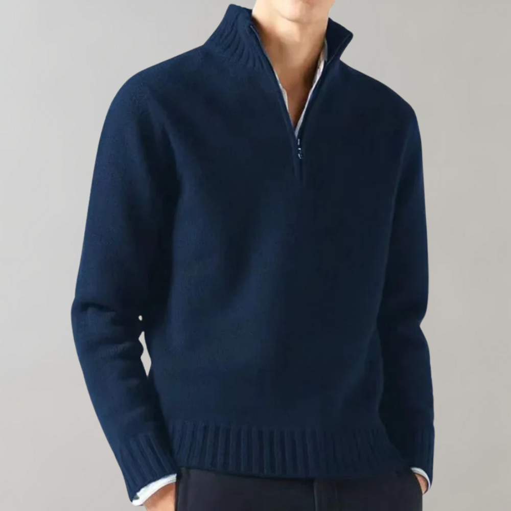 Stijlvolle Sweater met Half Zipper - Hugo