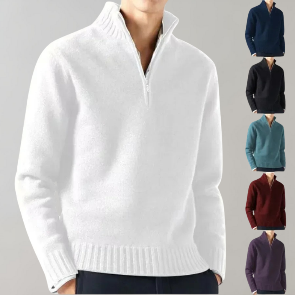 Stijlvolle Sweater met Half Zipper - Hugo