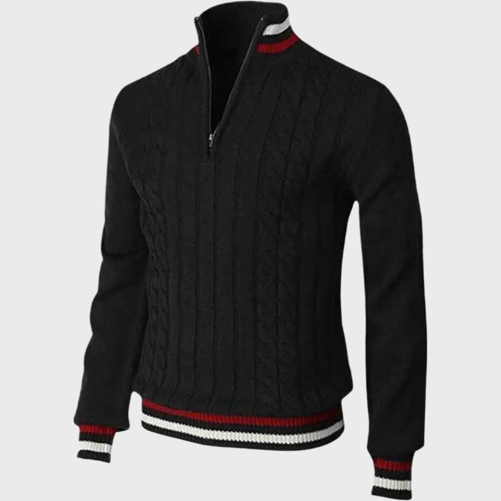 Casual Sweater Met Halve Rits voor de Winter