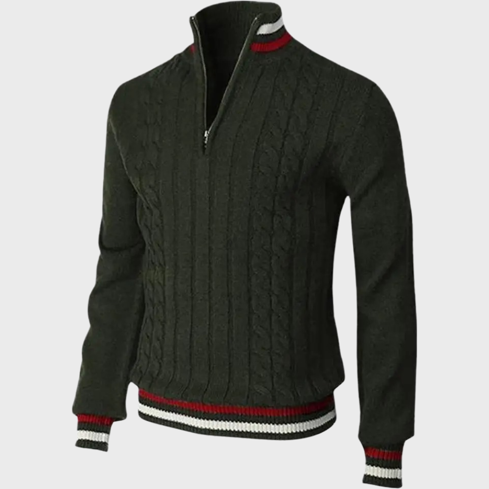 Casual Sweater Met Halve Rits voor de Winter