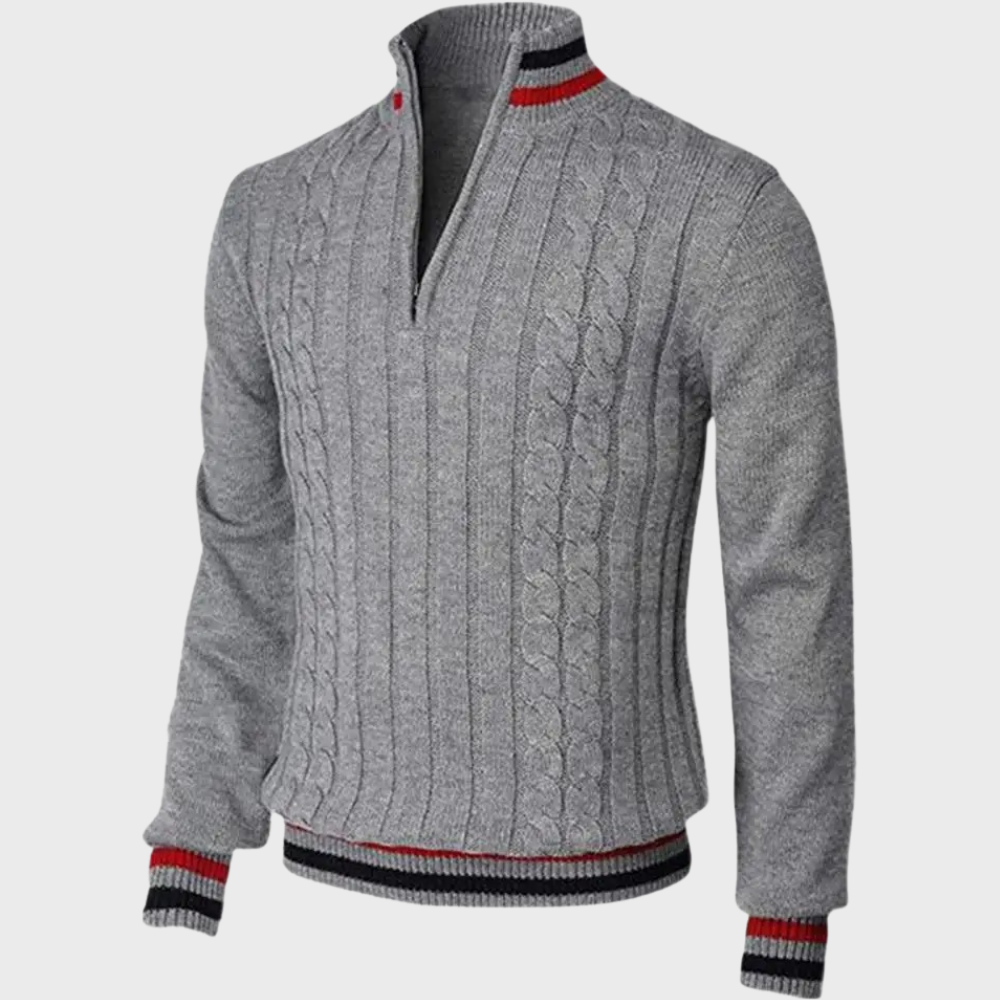 Casual Sweater Met Halve Rits voor de Winter