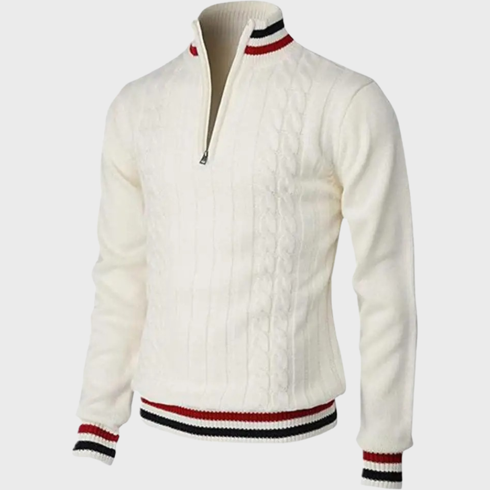 Casual Sweater Met Halve Rits voor de Winter