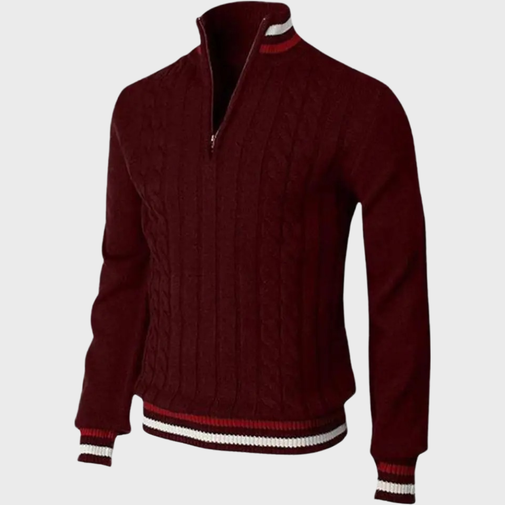 Casual Sweater Met Halve Rits voor de Winter