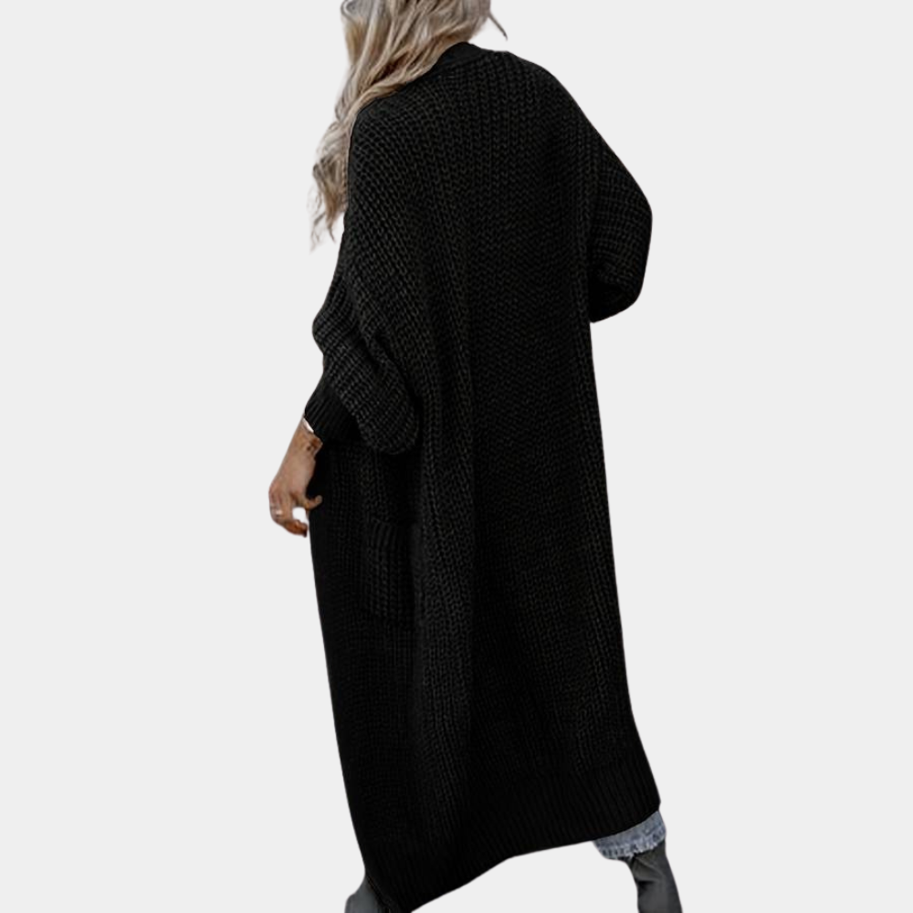 Comfortabel Lang Gebreid Damesvest - Linda