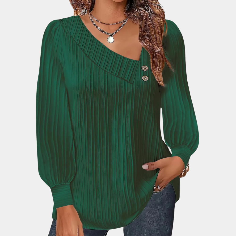 Blouse Effen Kleuren Dames