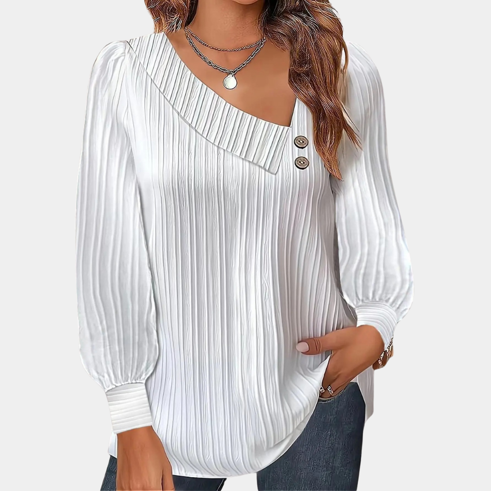 Blouse Effen Kleuren Dames