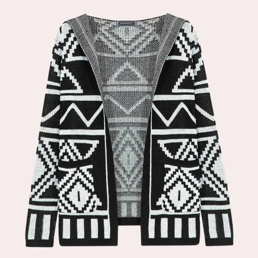Modern Stijlvol Vest Met Capuchon
