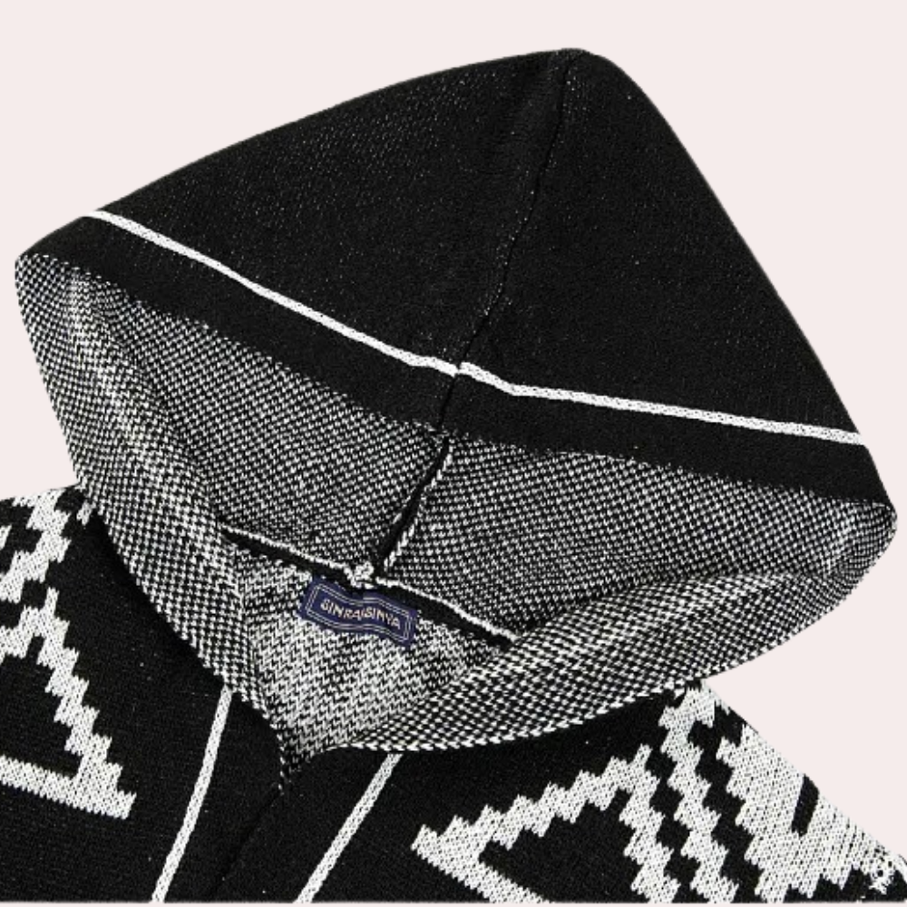 Modern Stijlvol Vest Met Capuchon