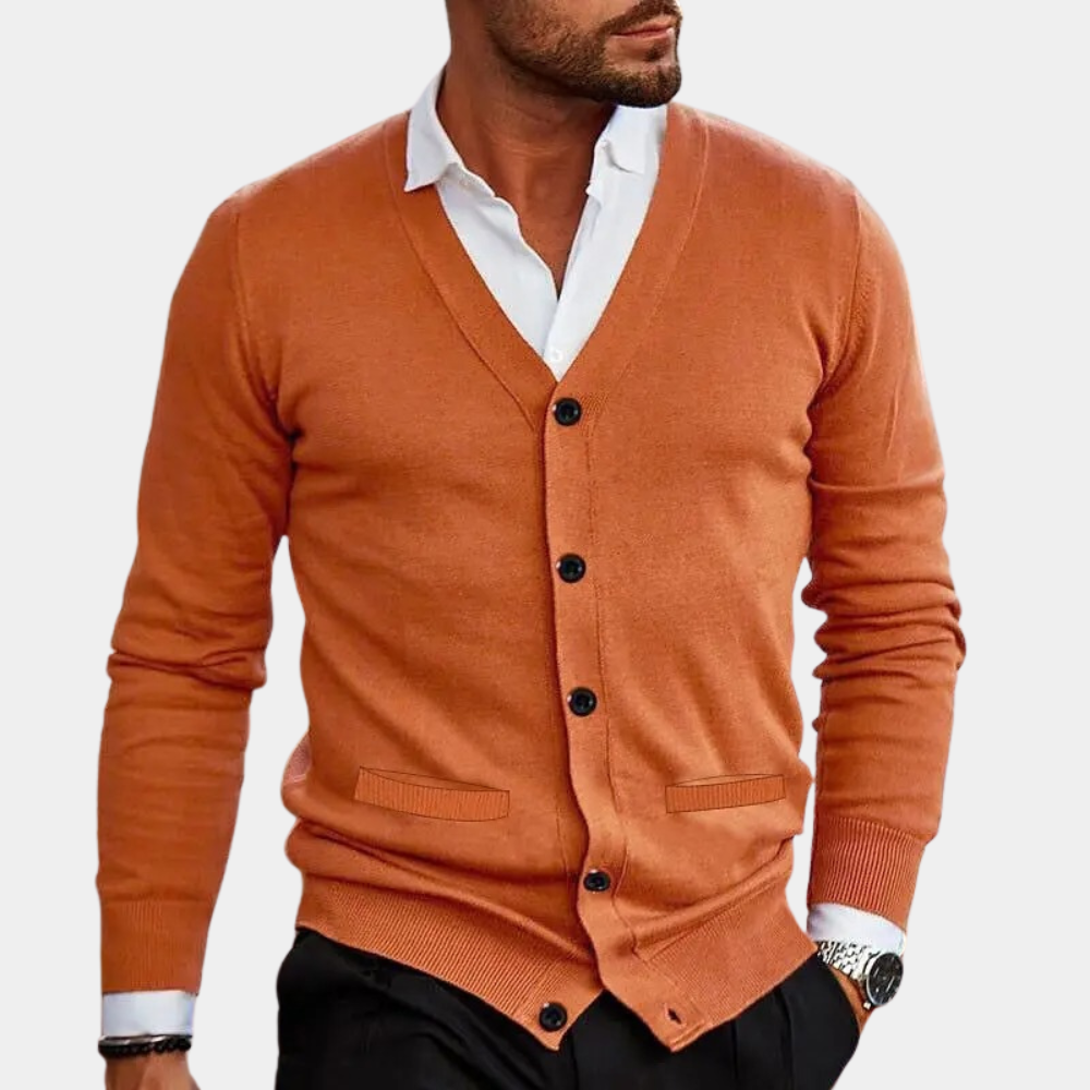 Casual Gebreid Vest Met Knopen - James