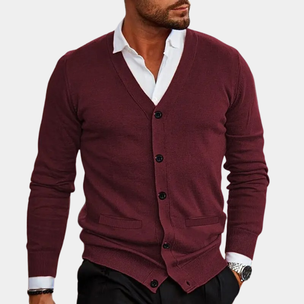 Casual Gebreid Vest Met Knopen - James